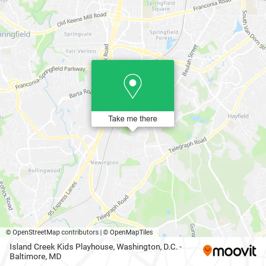 Mapa de Island Creek Kids Playhouse