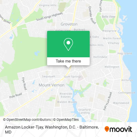 Amazon Locker-Tjay map