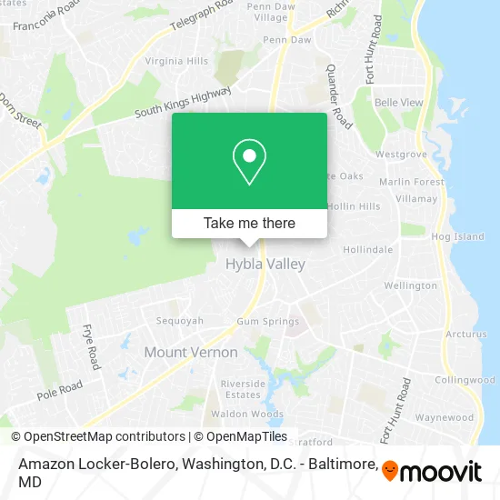 Amazon Locker-Bolero map