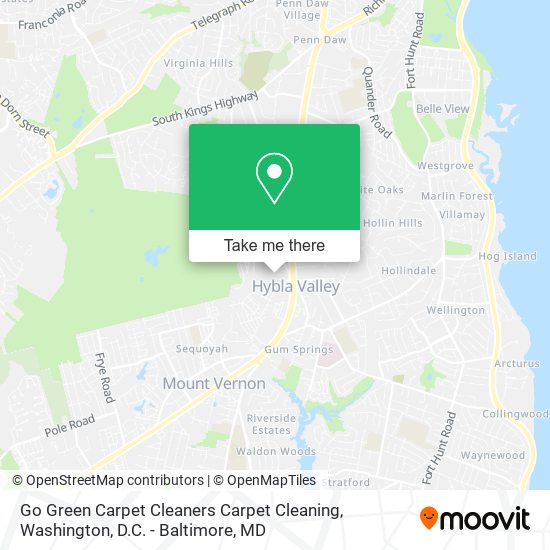 Mapa de Go Green Carpet Cleaners Carpet Cleaning