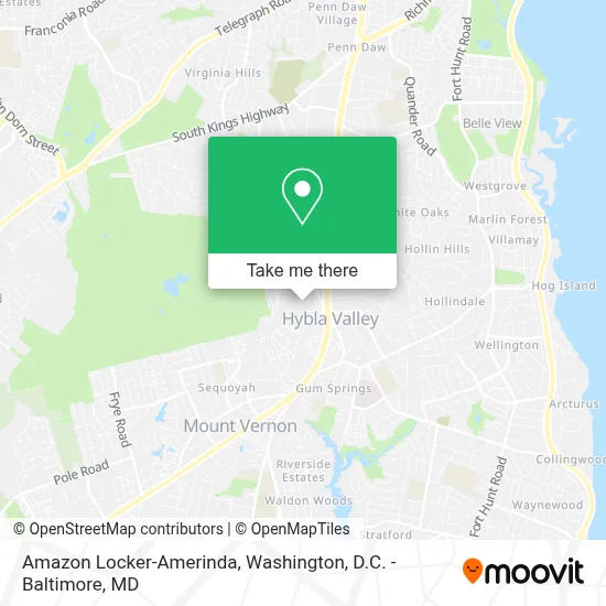 Amazon Locker-Amerinda map