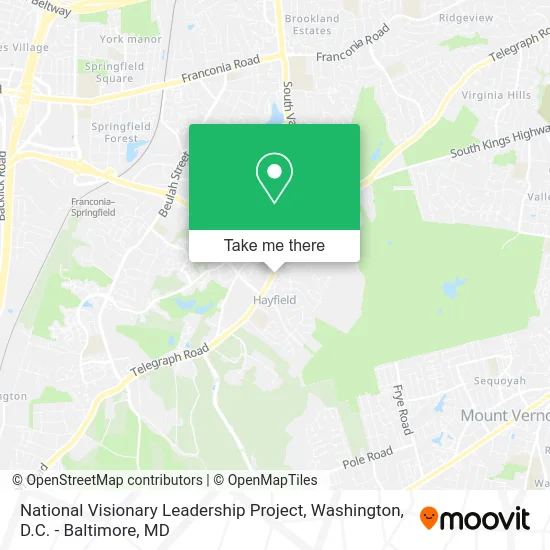 National Visionary Leadership Project map