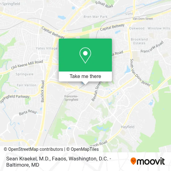 Sean Kraekel, M.D., Faaos map
