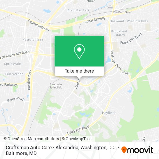 Mapa de Craftsman Auto Care - Alexandria
