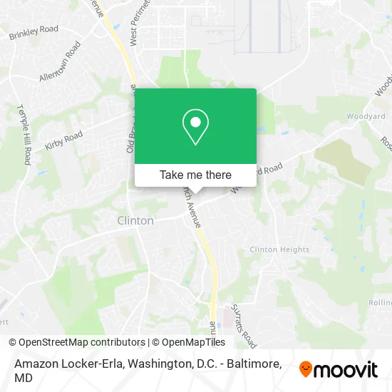 Amazon Locker-Erla map