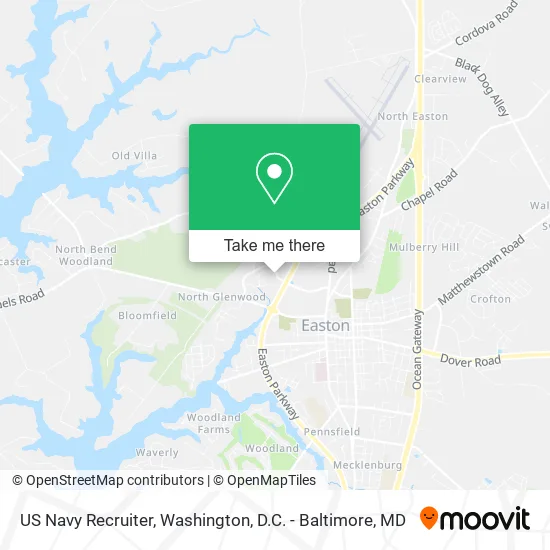 US Navy Recruiter map