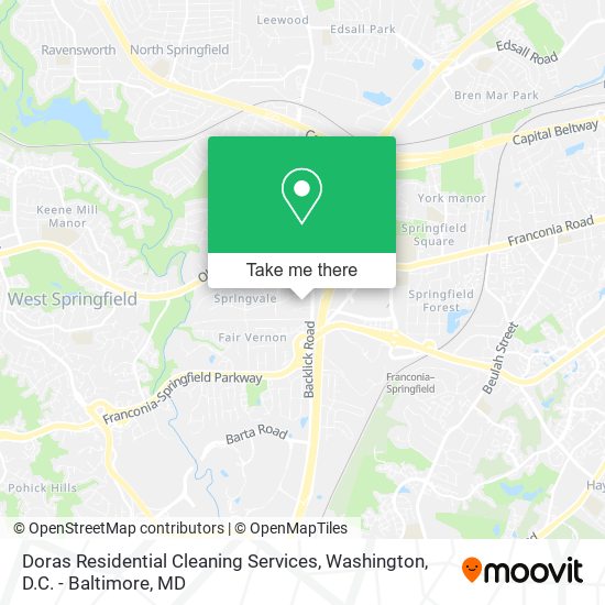 Doras Residential Cleaning Services map