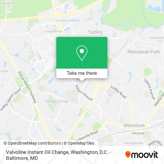 Mapa de Valvoline Instant Oil Change