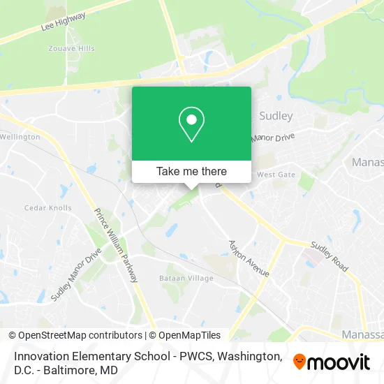 Innovation Elementary School - PWCS map