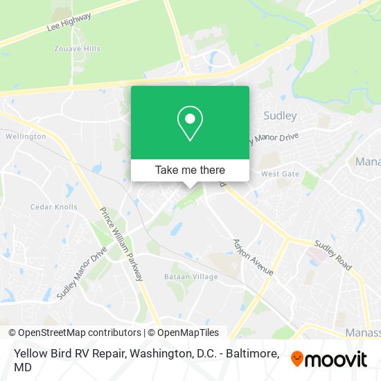 Yellow Bird RV Repair map