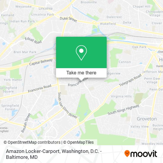 Mapa de Amazon Locker-Carport