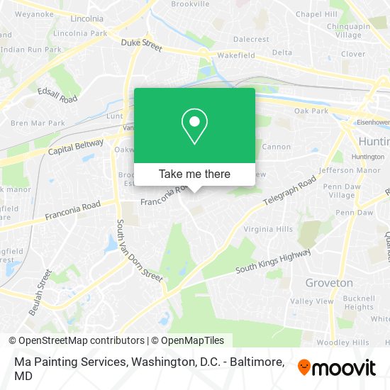 Ma Painting Services map