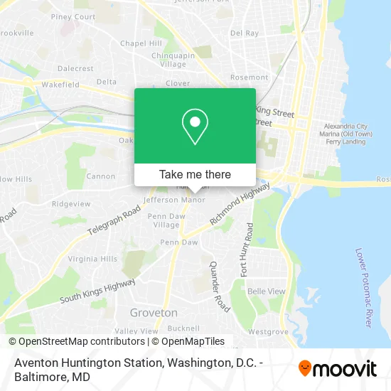 Aventon Huntington Station map