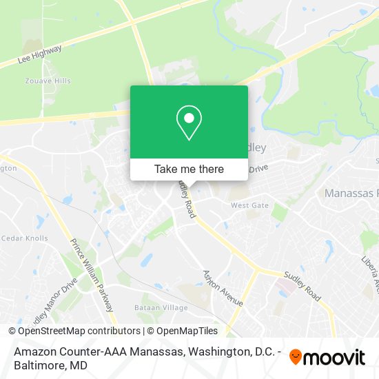 Mapa de Amazon Counter-AAA Manassas