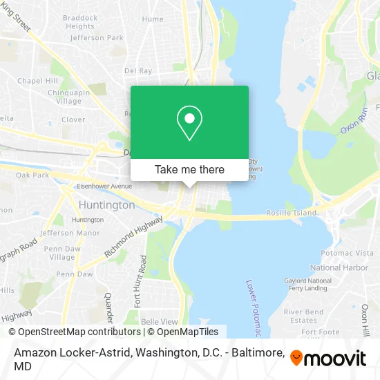 Amazon Locker-Astrid map