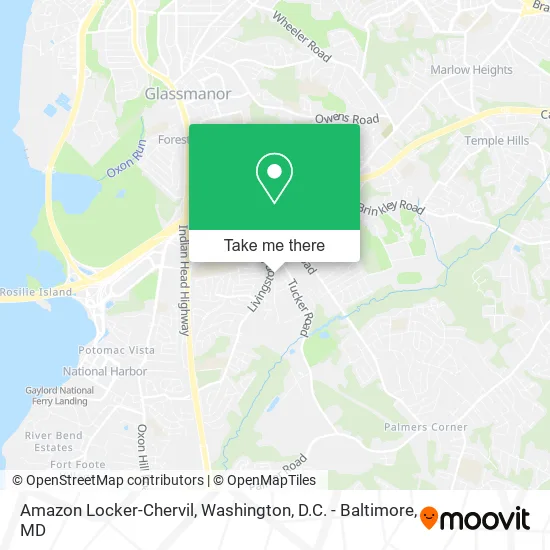Amazon Locker-Chervil map