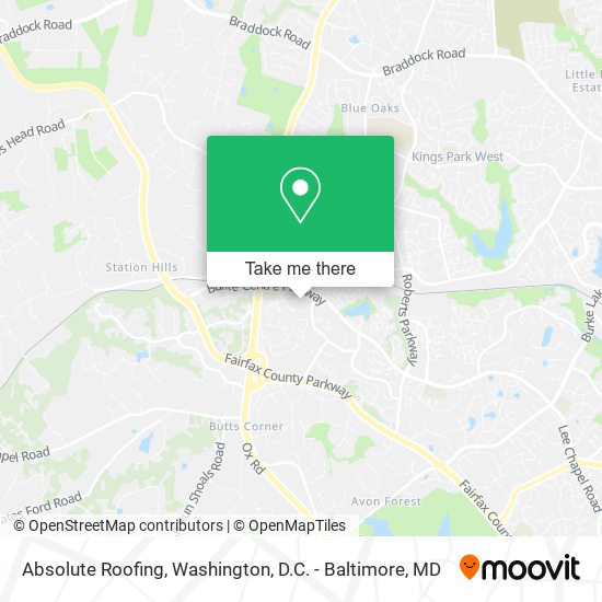 Absolute Roofing map