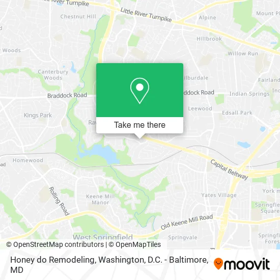 Honey do Remodeling map