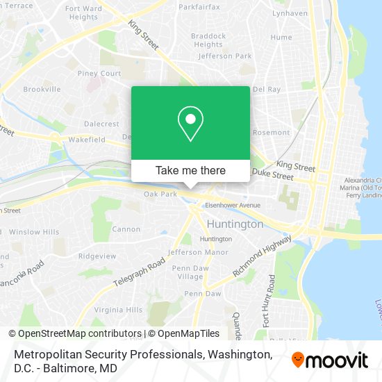 Metropolitan Security Professionals map