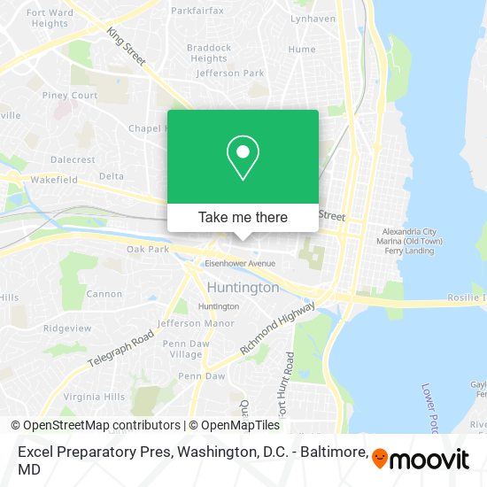 Excel Preparatory Pres map