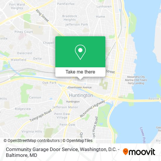 Mapa de Community Garage Door Service