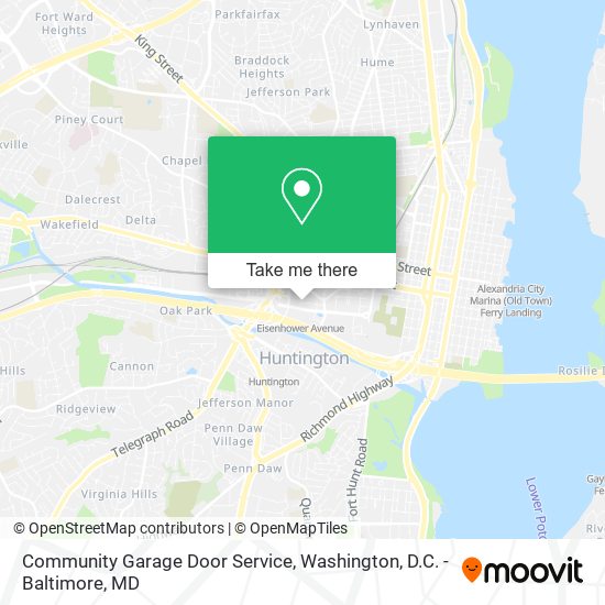 Community Garage Door Service map