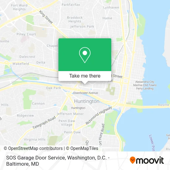 SOS Garage Door Service map