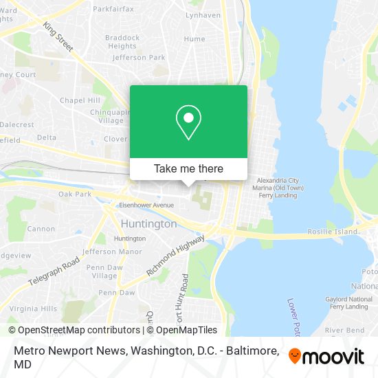 Metro Newport News map