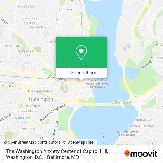 The Washington Anxiety Center of Capitol Hill map