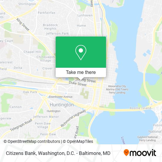 Citizens Bank map