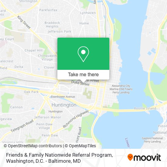 Friends & Family Nationwide Referral Program map