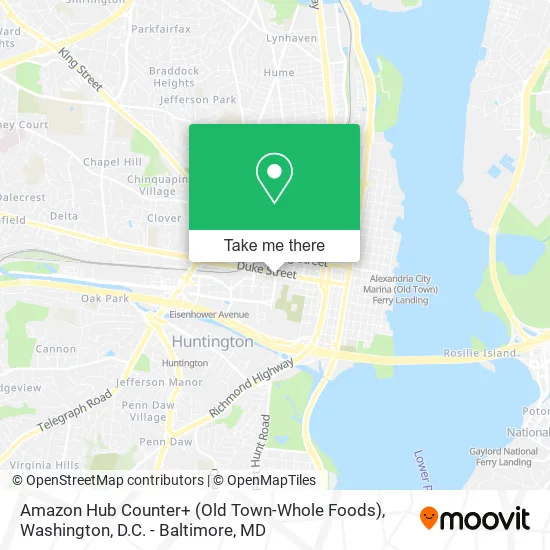 Amazon Hub Counter+ (Old Town-Whole Foods) map