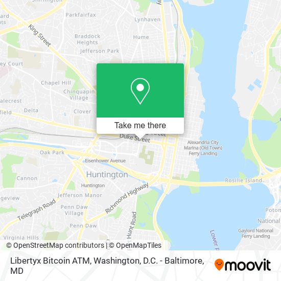 Mapa de Libertyx Bitcoin ATM