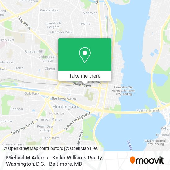 Mapa de Michael M Adams - Keller Williams Realty