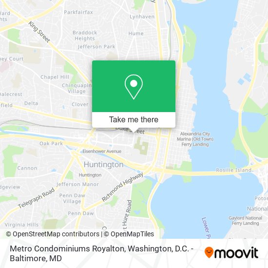 Mapa de Metro Condominiums Royalton