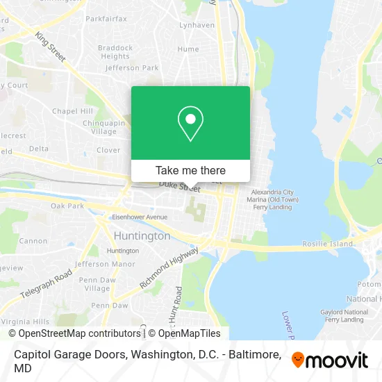 Capitol Garage Doors map