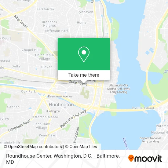 Roundhouse Center map