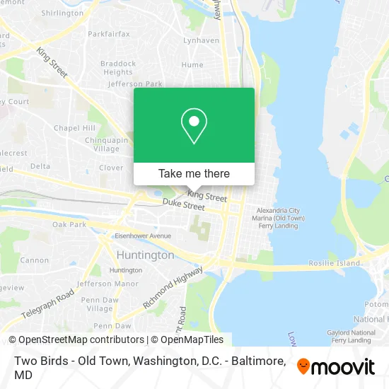 Two Birds - Old Town map