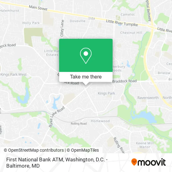 Mapa de First National Bank ATM