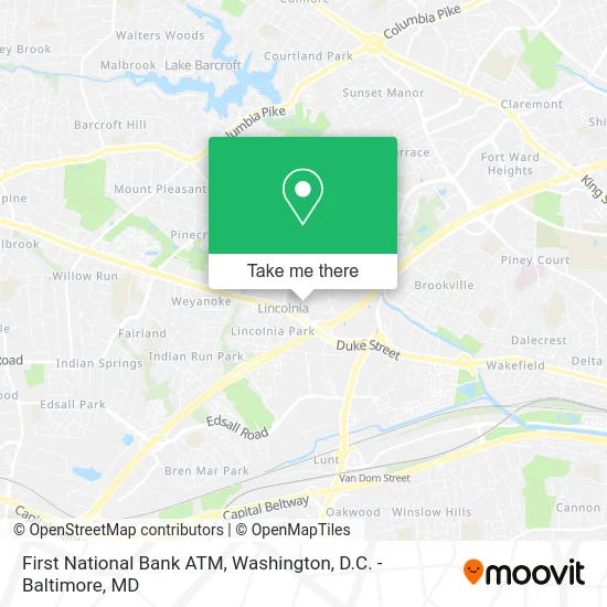 First National Bank ATM map