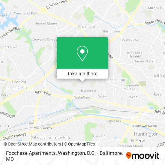 Foxchase Apartments map