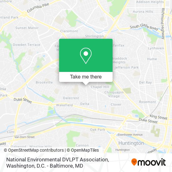 National Environmental DVLPT Association map