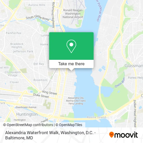 Alexandria Waterfront Walk map