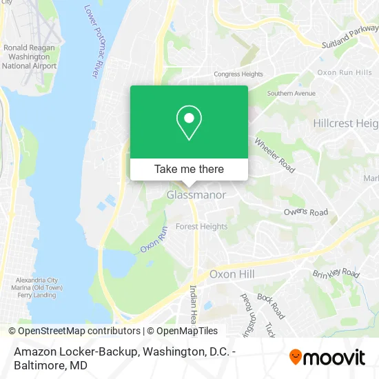 Amazon Locker-Backup map