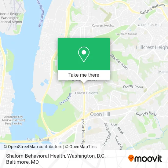 Shalom Behavioral Health map