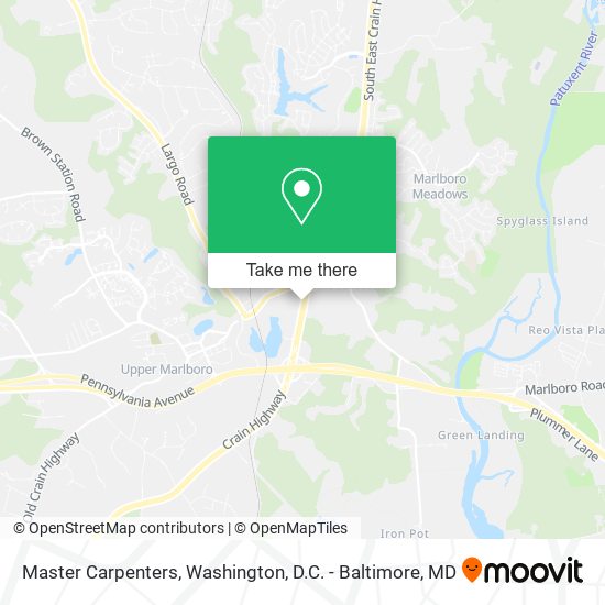 Master Carpenters map