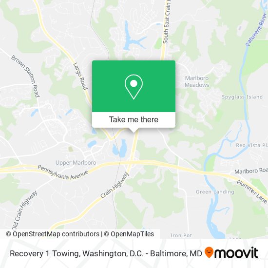 Recovery 1 Towing map