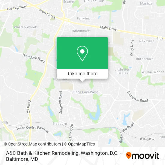 A&C Bath & Kitchen Remodeling map