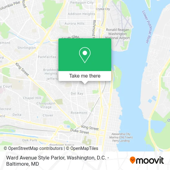 Ward Avenue Style Parlor map