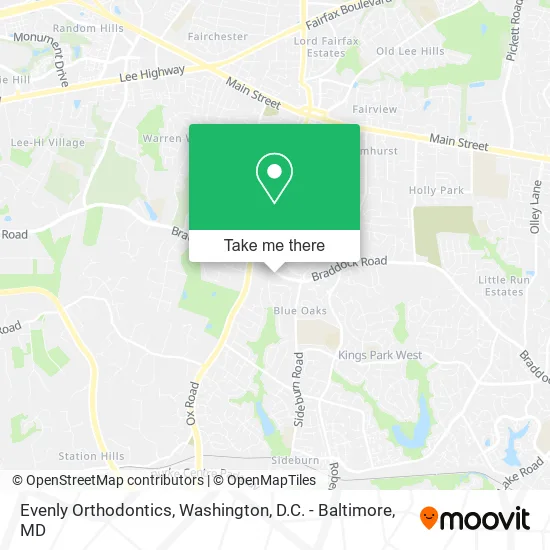 Evenly Orthodontics map